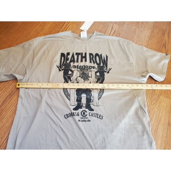 Crooks & Castles Mens 2XL Death Row Records Core Graphic Tee T-Shirt Tan NWT - Picture 5 of 9